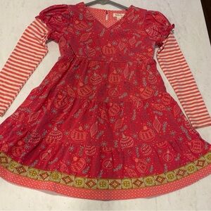 Matilda Jane Holiday Print Tiered Dress